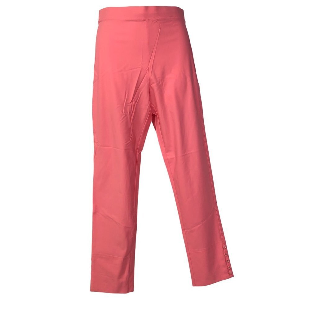 IC COLLECTIONS $98 Button Hem Slim Crops XS NEW WITH TAG